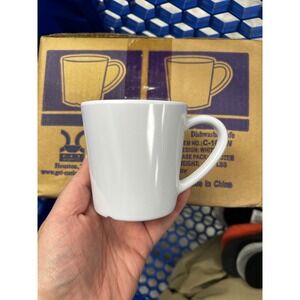 G.E.T. Enterprises C-107-W White Melamine 7 oz Coffee Mugs Case of 24 New